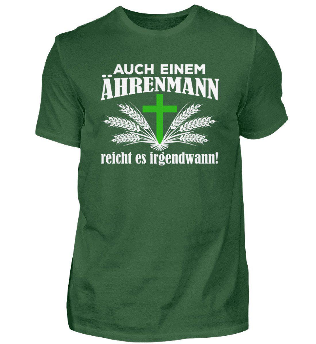 Ährenmann es reicht · Herren T-Shirt-Herren Basic T-Shirt-Bottle Green-S-Agrarstarz