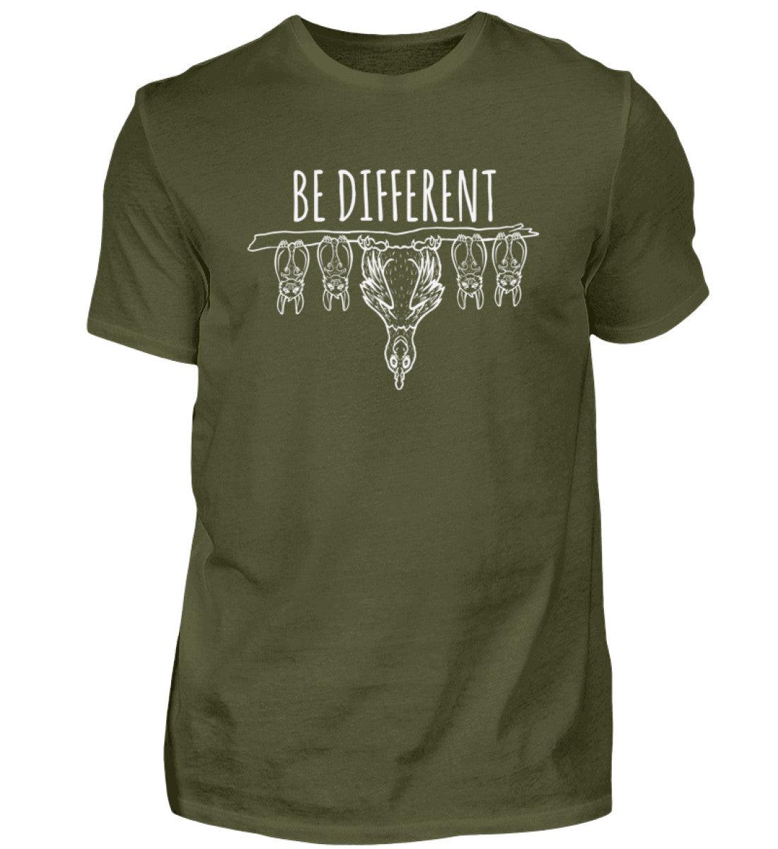 Be different Hühner · Herren T-Shirt-Herren Basic T-Shirt-Urban Khaki-S-Agrarstarz