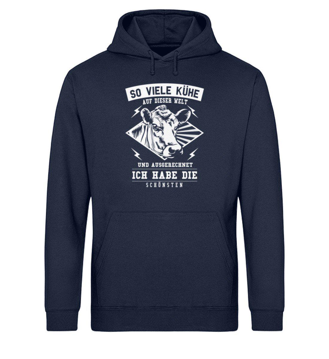 Die schönste Kuh · Unisex Organic Hoodie-Drummer Hoodie ST/ST-French Navy-XS-Agrarstarz