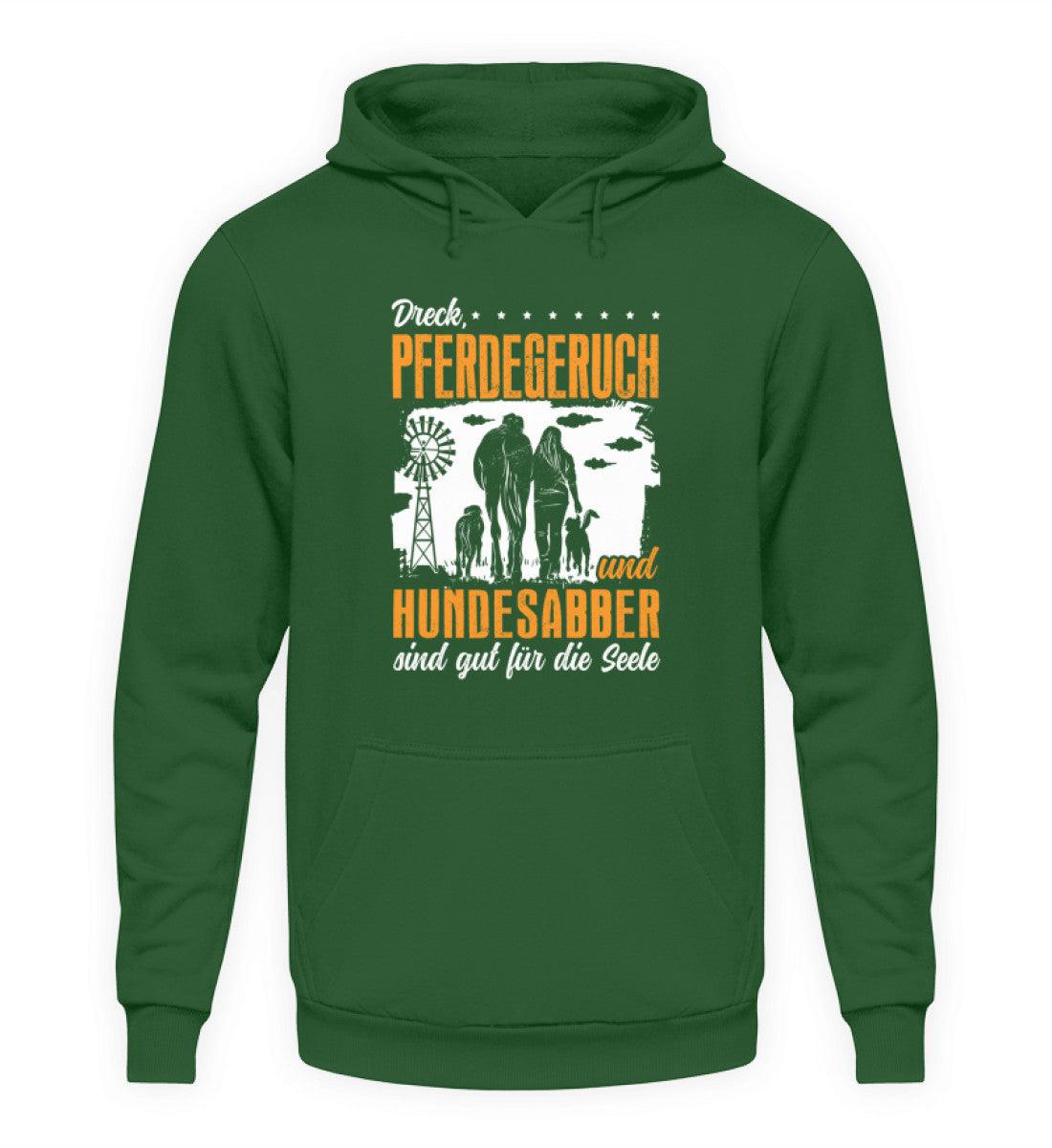 Dreck Pferdegeruch und Hundesabber · Unisex Kapuzenpullover Hoodie-Unisex Hoodie-Bottle Green-S-Agrarstarz