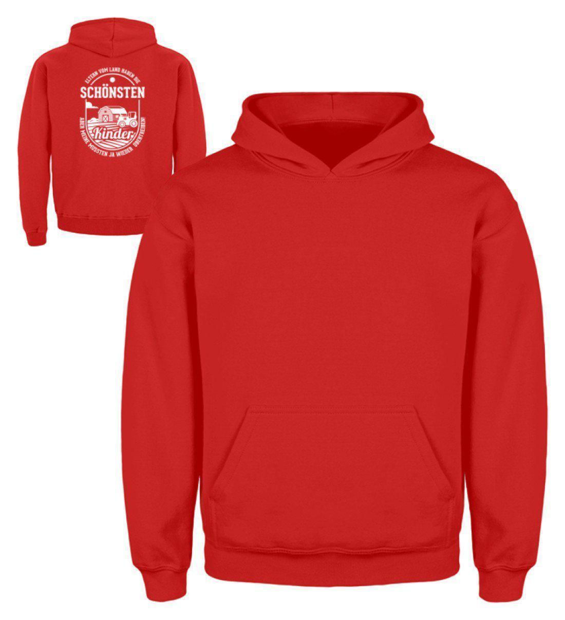 Eltern vom Land · Kinder Kapuzenpullover Hoodie-Kinder Hoodie-Fire Red-3/4 (98/104)-Agrarstarz