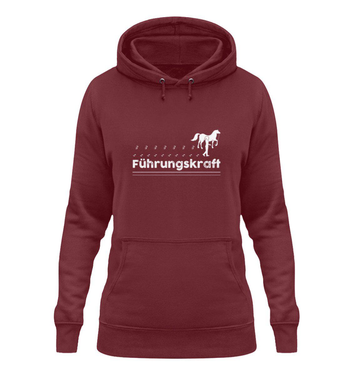 Führungskraft Pferd 2 · Damen Hoodie-Damen Hoodie-Burgundy-XS-Agrarstarz