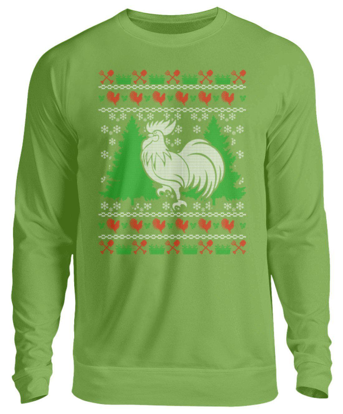 Hahn Ugly Christmas · Unisex Sweatshirt Pullover-Unisex Sweatshirt-LimeGreen-S-Agrarstarz