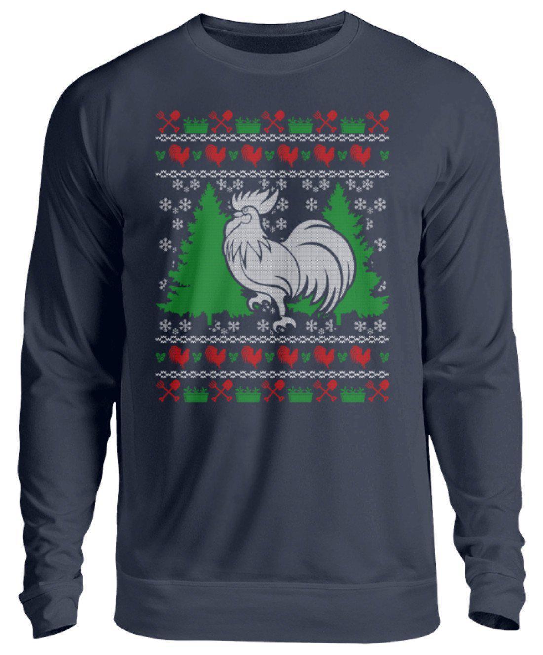 Hahn Ugly Christmas · Unisex Sweatshirt Pullover-Unisex Sweatshirt-Oxford Navy-S-Agrarstarz