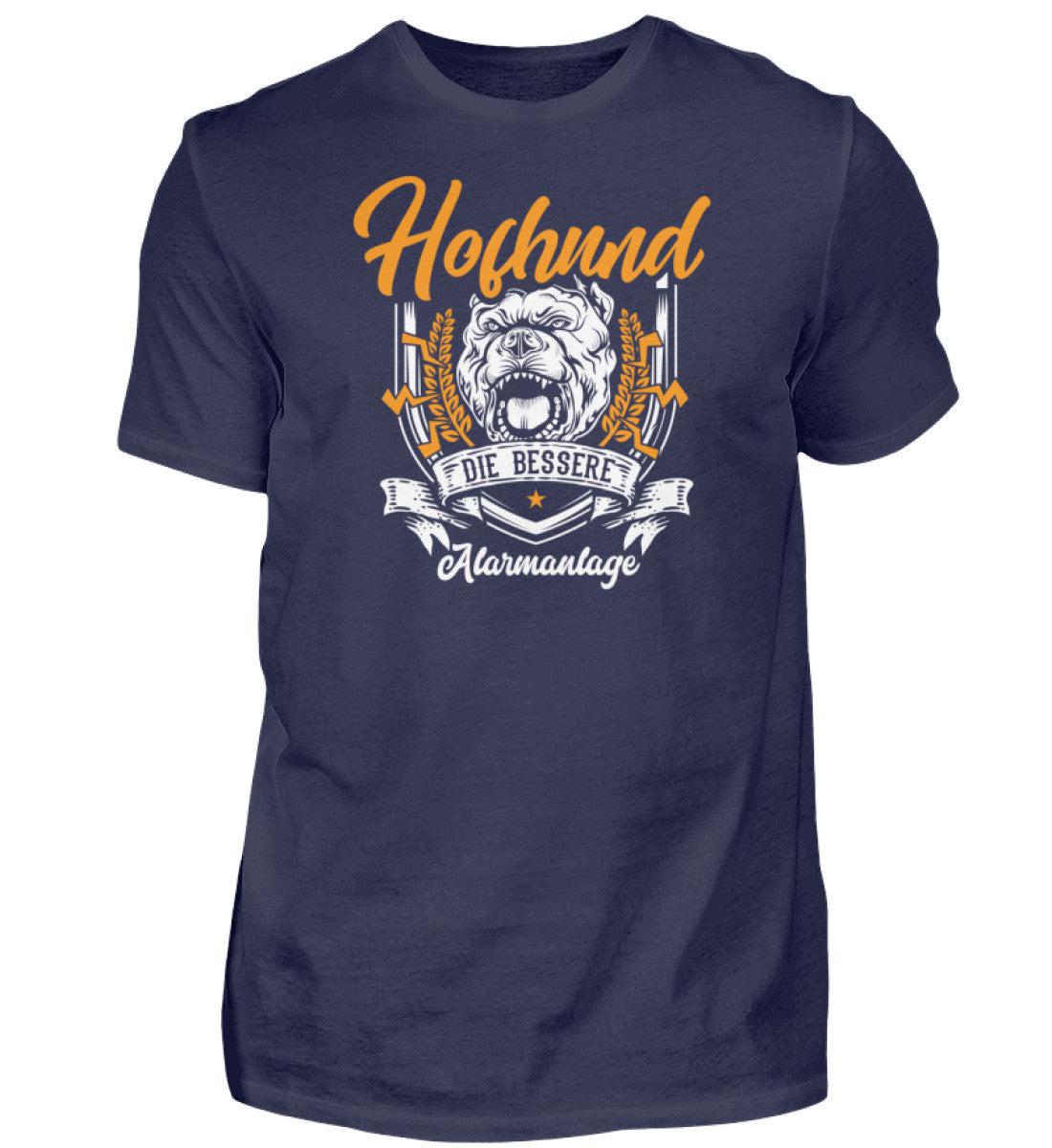 Hofhund bessere Alarmanlage · Herren T-Shirt-Herren Basic T-Shirt-Navy-S-Agrarstarz