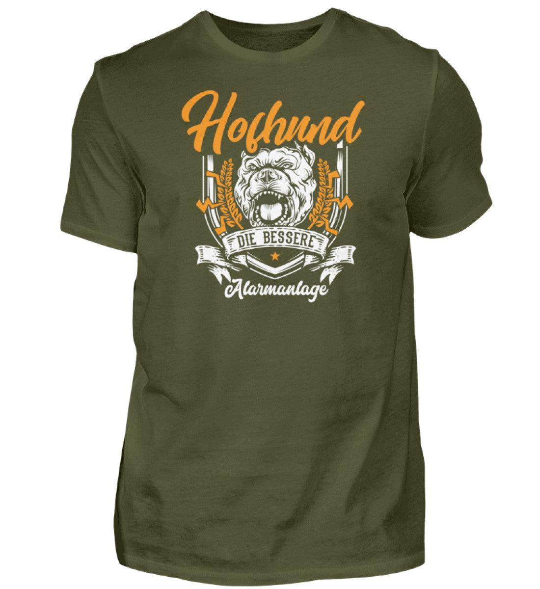 Hofhund bessere Alarmanlage · Herren T-Shirt-Herren Basic T-Shirt-Urban Khaki-S-Agrarstarz