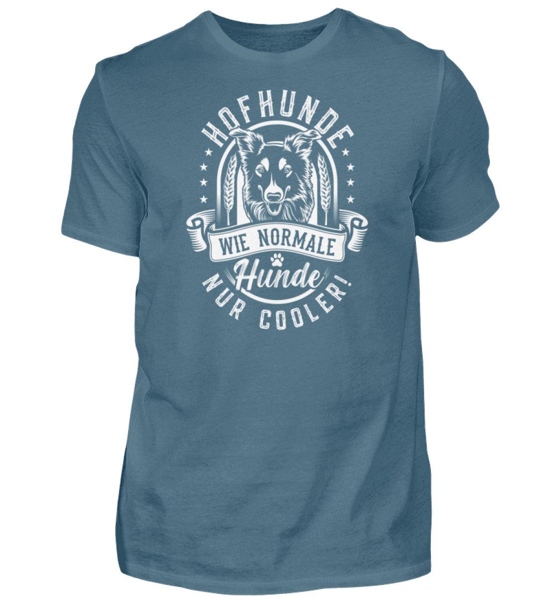 Hofhunde sind cooler · Herren T-Shirt-Herren Basic T-Shirt-Stone Blue-S-Agrarstarz