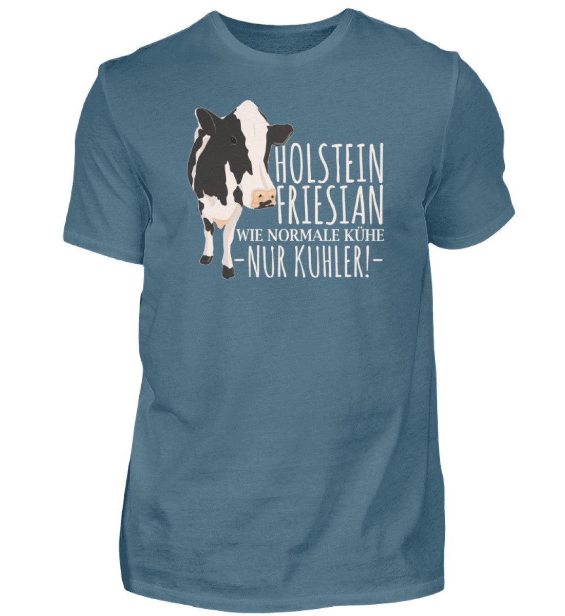 Holstein Friesian kuhler · Herren T-Shirt-Herren Basic T-Shirt-Stone Blue-S-Agrarstarz