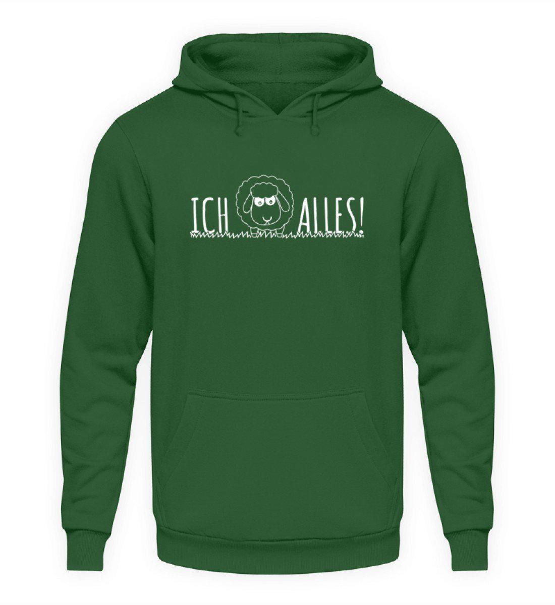 Ich Schaf alles - Unisex Kapuzenpullover Hoodie-Unisex Hoodie-Bottle Green-S-Agrarstarz