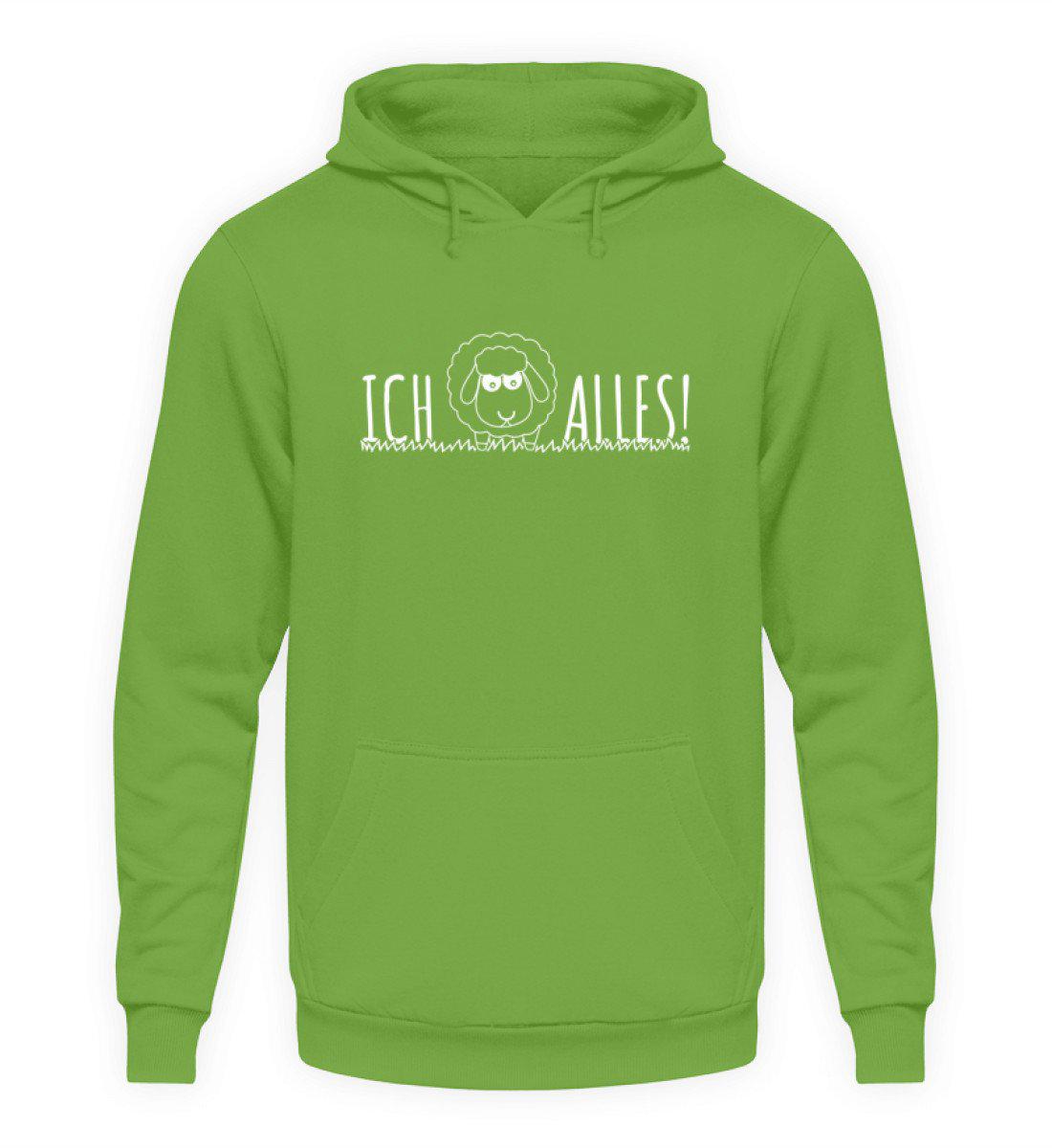 Ich Schaf alles - Unisex Kapuzenpullover Hoodie-Unisex Hoodie-LimeGreen-S-Agrarstarz