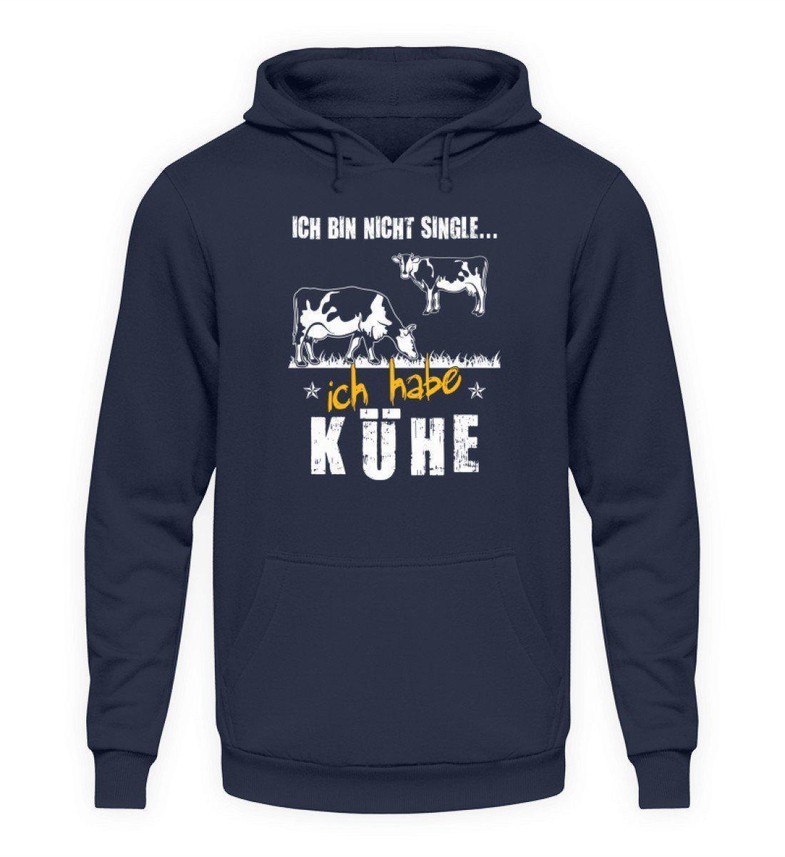 Ich bin nicht single Kühe · Unisex Kapuzenpullover Hoodie-Unisex Hoodie-Oxford Navy-L-Agrarstarz