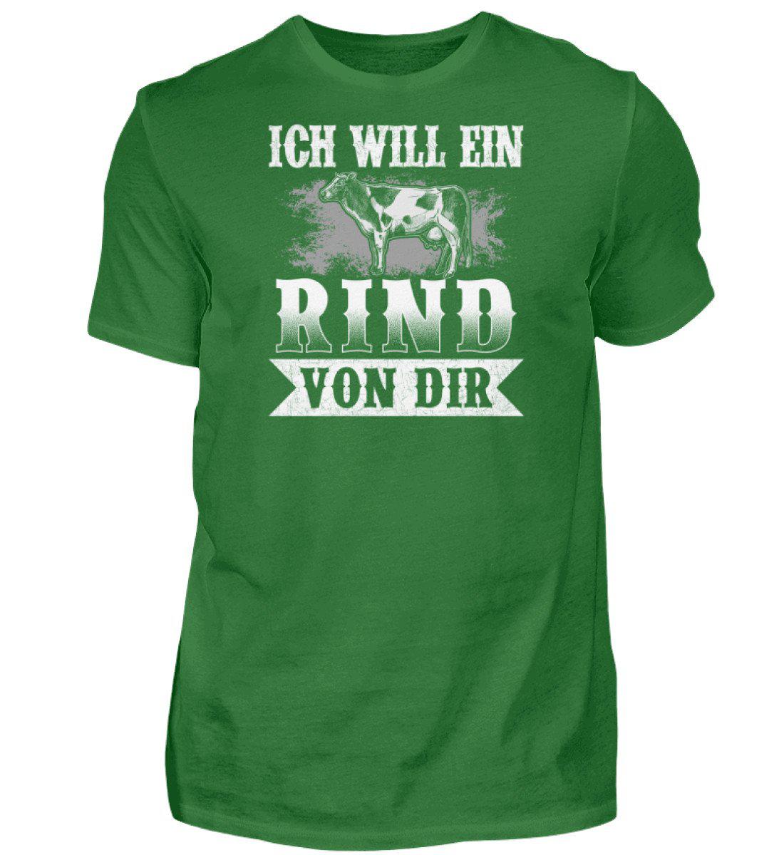 Ich will ein Rind von dir · Herren T-Shirt-Herren Basic T-Shirt-Kelly Green-S-Agrarstarz