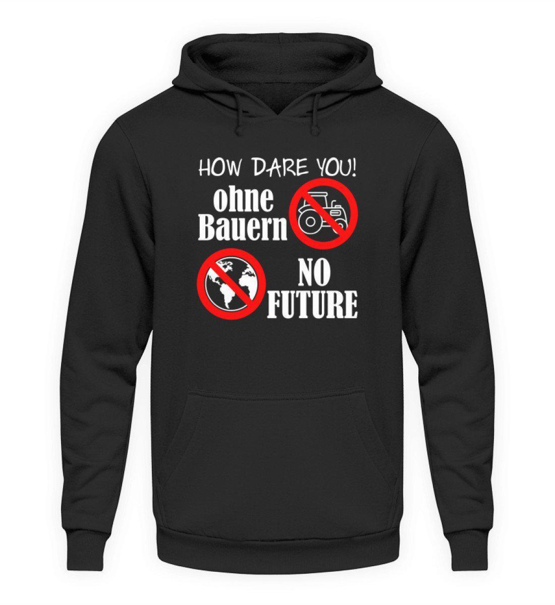 Keine Bauern no Future · Unisex Kapuzenpullover Hoodie-Unisex Hoodie-Jet Black-L-Agrarstarz