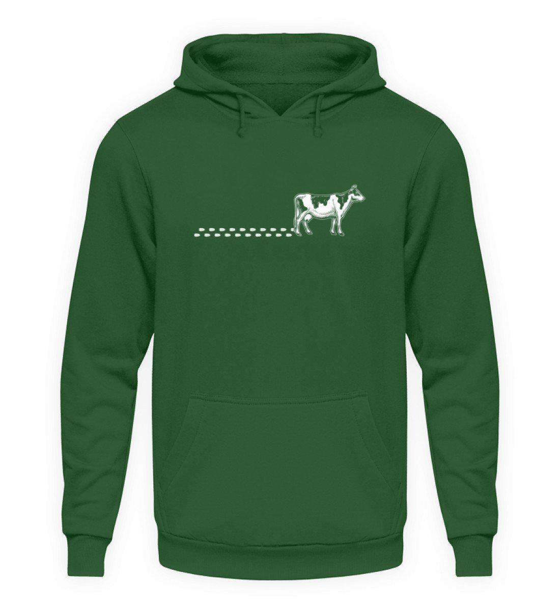 Kuh Spuren · Unisex Kapuzenpullover Hoodie-Unisex Hoodie-Bottle Green-S-Agrarstarz