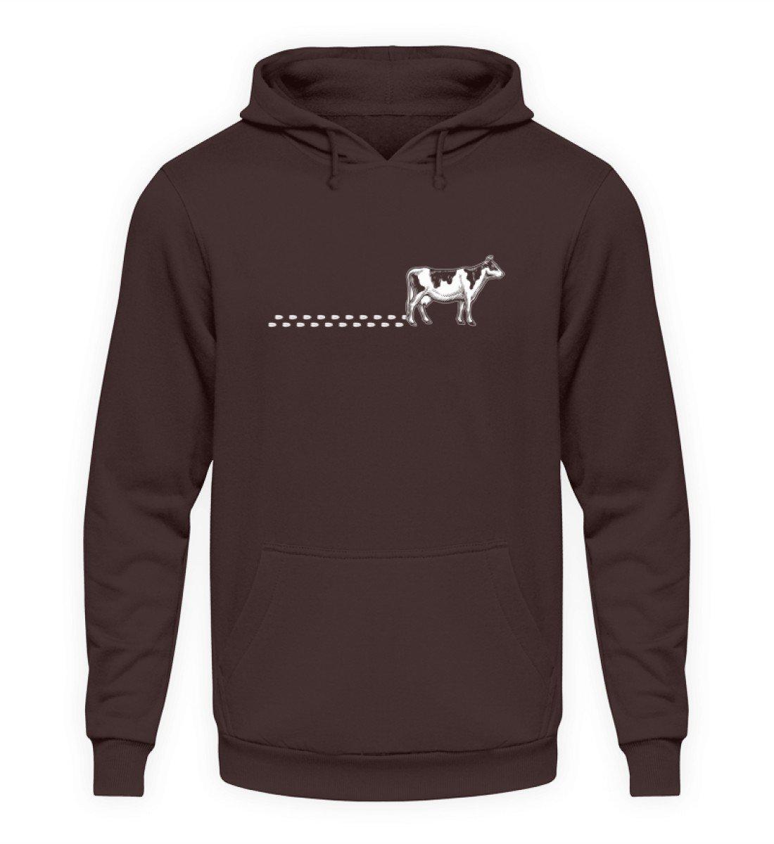 Kuh Spuren · Unisex Kapuzenpullover Hoodie-Unisex Hoodie-Hot Chocolate-S-Agrarstarz