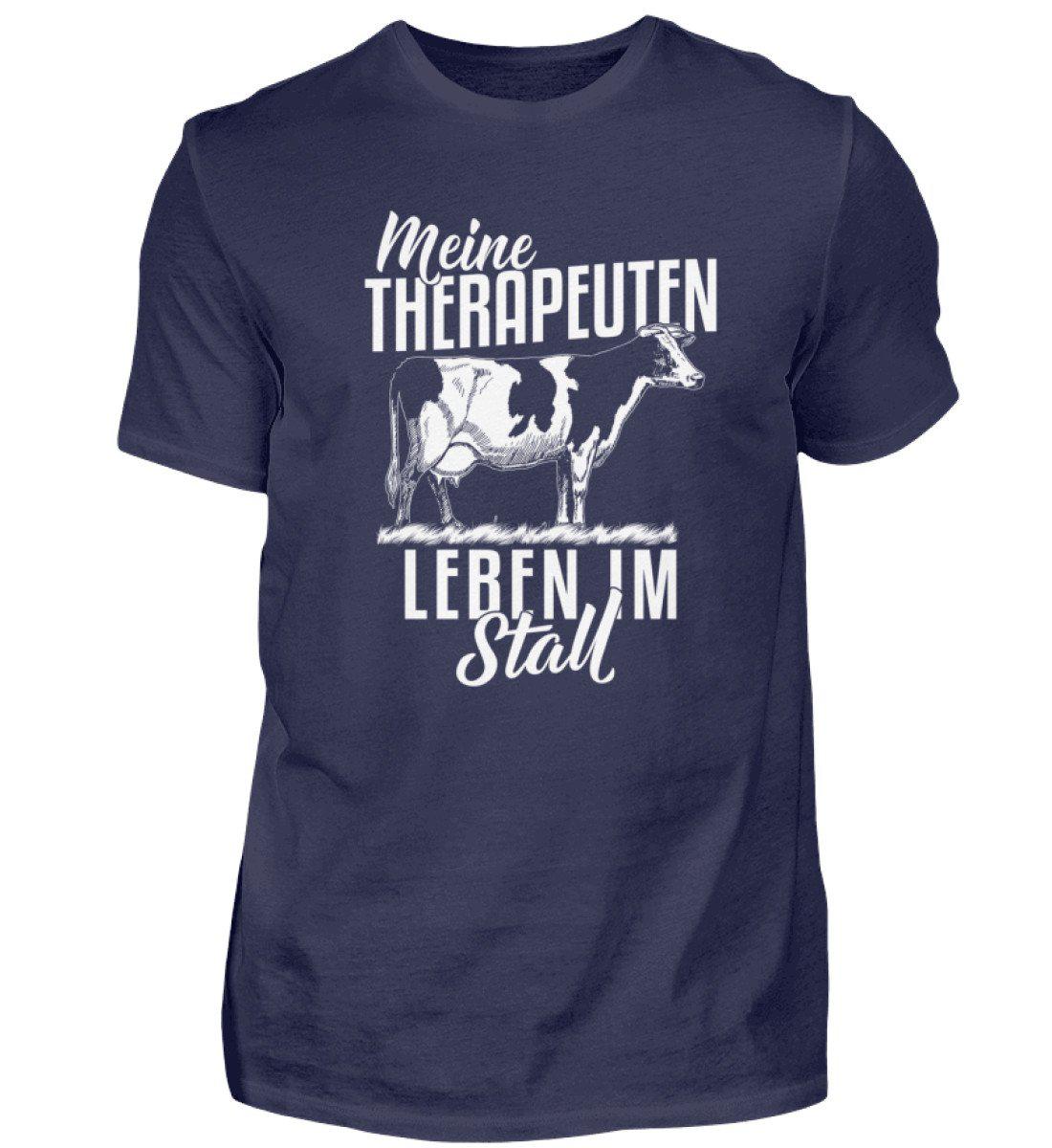 Kühe Therapeuten im Stall · Herren T-Shirt-Herren Basic T-Shirt-Navy-S-Agrarstarz