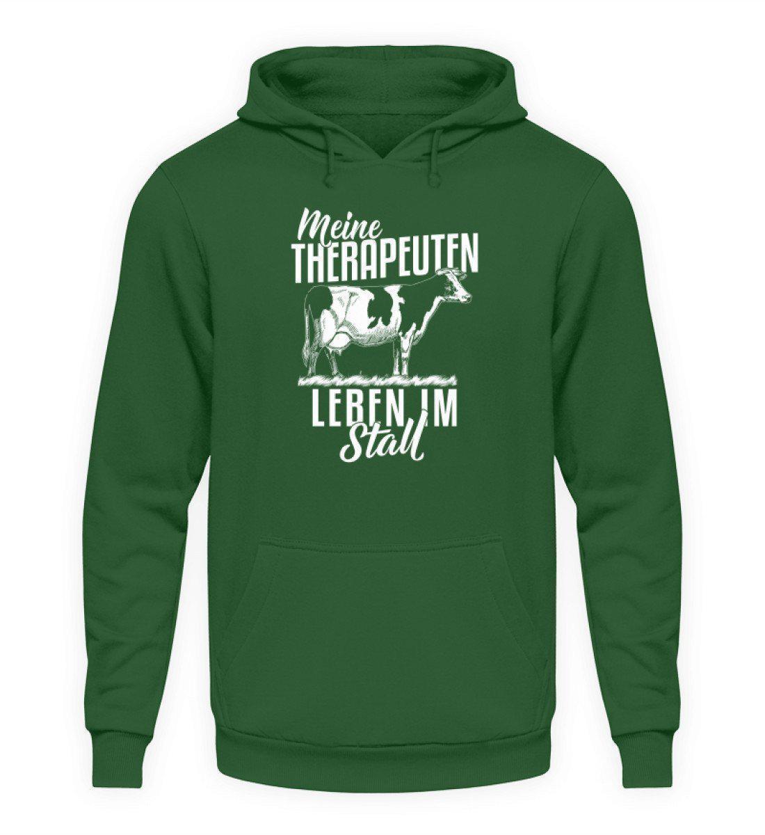 Kühe Therapeuten im Stall · Unisex Kapuzenpullover Hoodie-Unisex Hoodie-Bottle Green-L-Agrarstarz