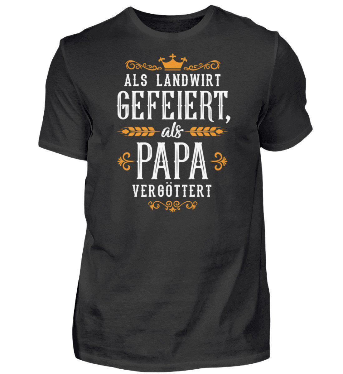 Landwirt gefeiert Papa vergöttert · Herren T-Shirt-Herren Basic T-Shirt-Black-S-Agrarstarz