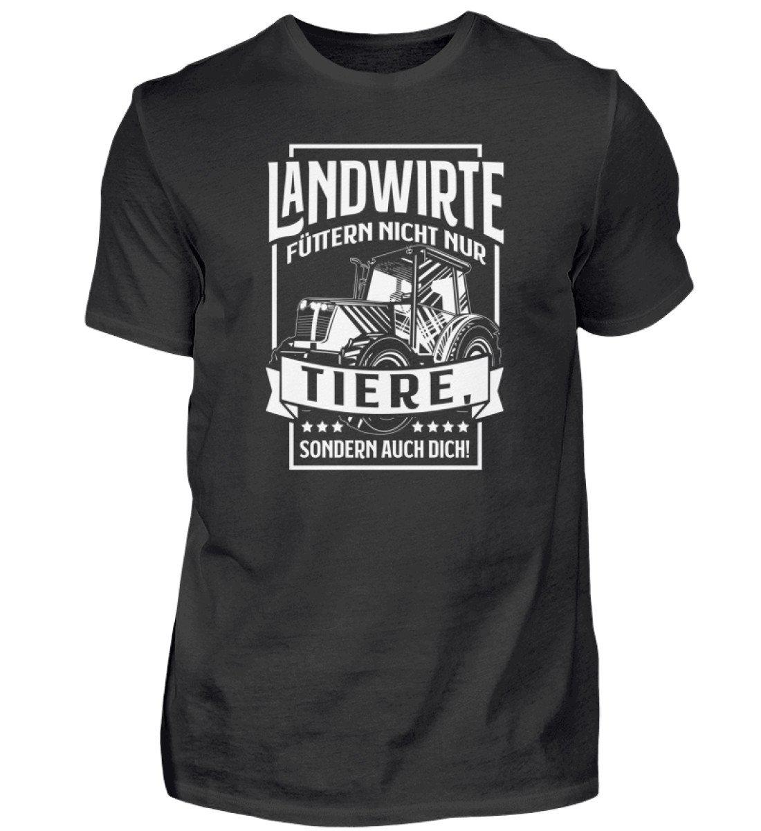 Landwirte füttern auch dich · Herren T-Shirt-Herren Basic T-Shirt-Black-S-Agrarstarz