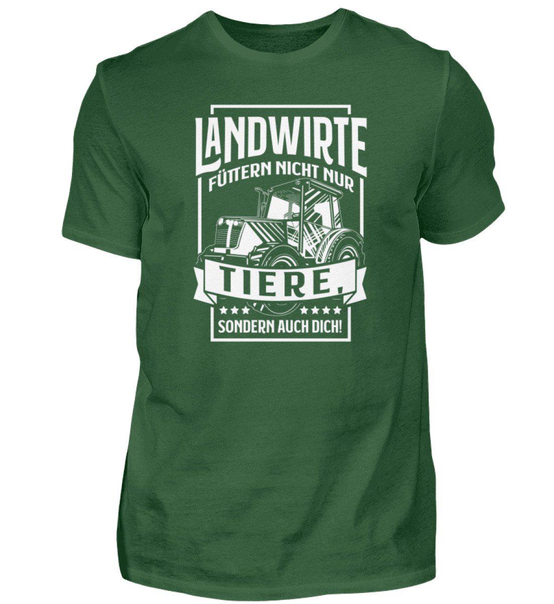 Landwirte füttern auch dich · Herren T-Shirt-Herren Basic T-Shirt-Bottle Green-S-Agrarstarz