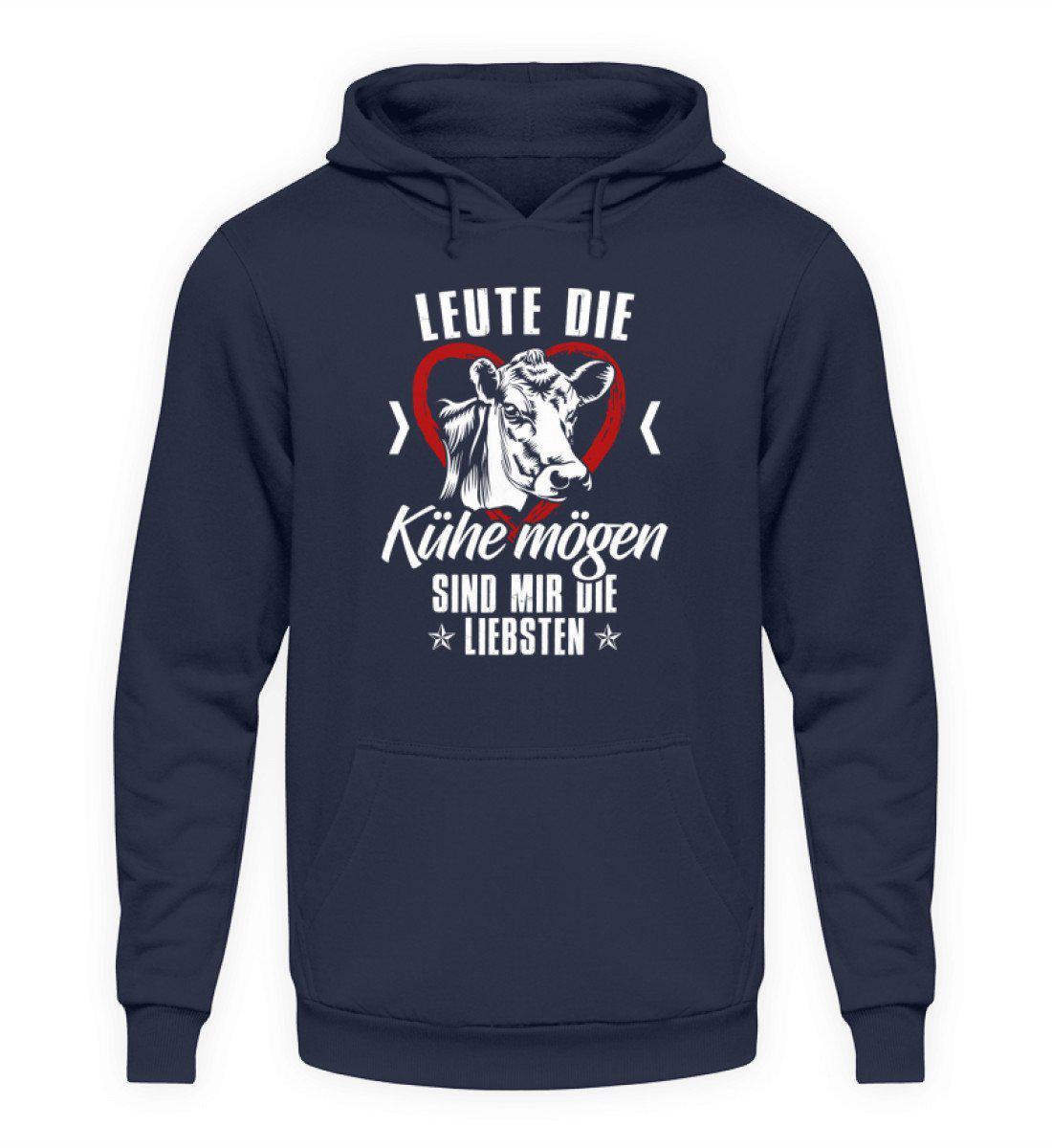 Leute Kühe mögen · Unisex Kapuzenpullover Hoodie-Unisex Hoodie-Oxford Navy-L-Agrarstarz