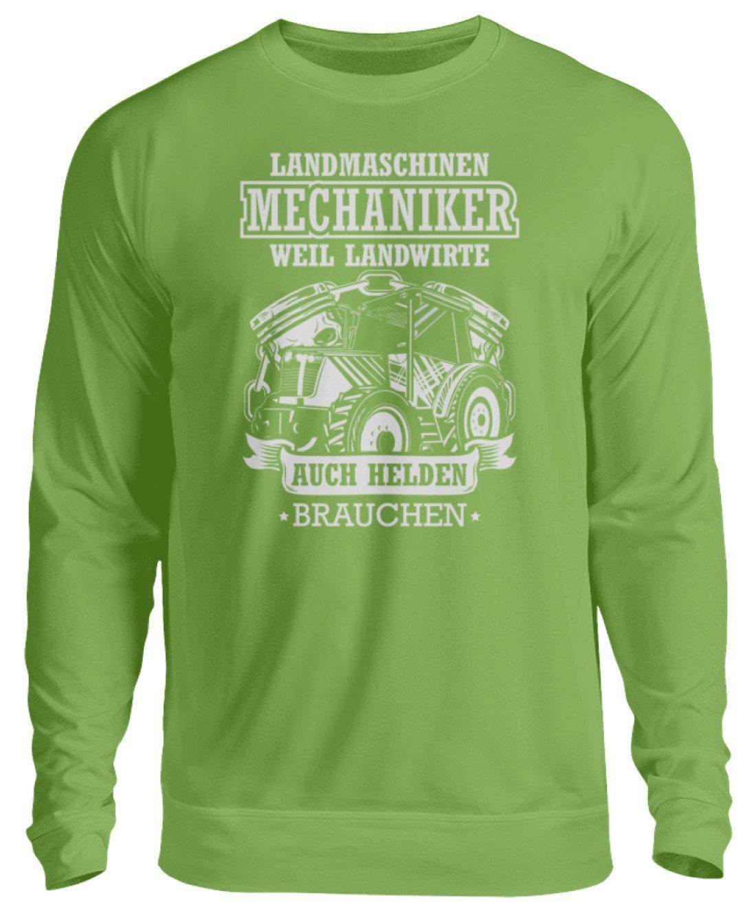 Mechaniker Landwirte Helden · Unisex Sweatshirt Pullover-Unisex Sweatshirt-LimeGreen-S-Agrarstarz