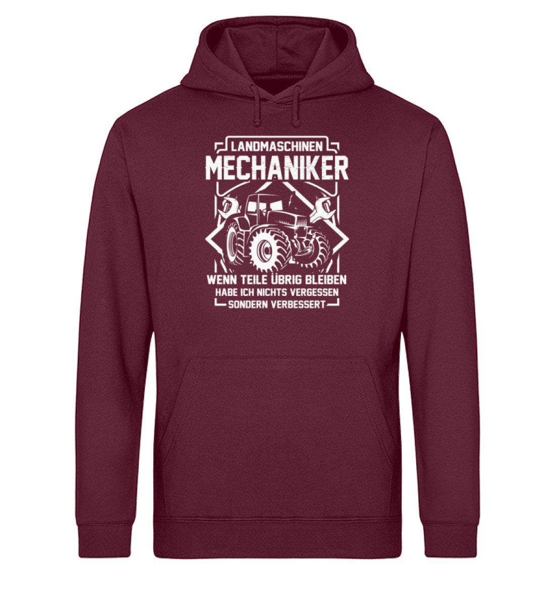 Mechaniker Teile · Unisex Organic Hoodie-Drummer Hoodie ST/ST-Burgundy-XS-Agrarstarz