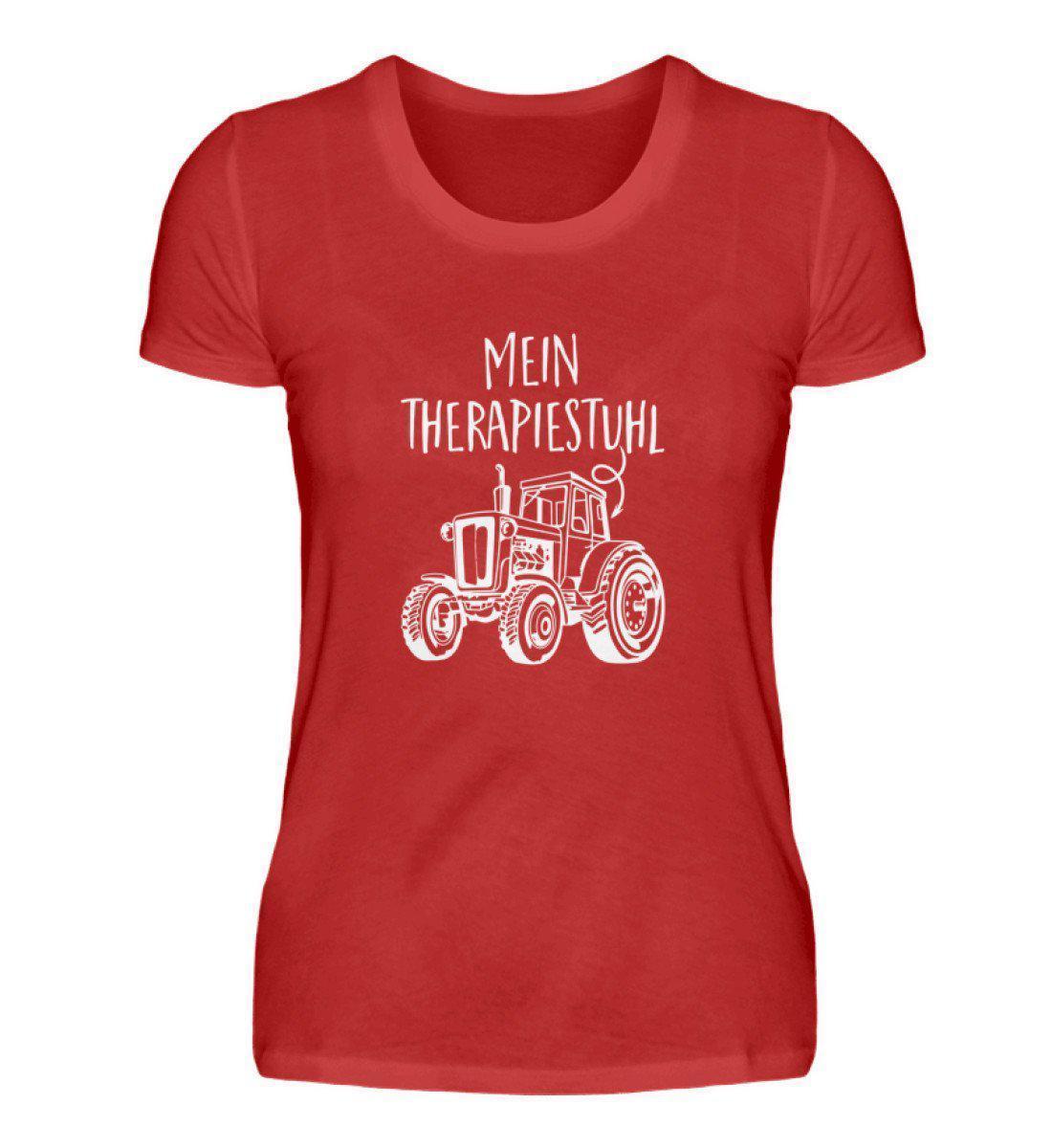 Mein Therapiestuhl · Damen T-Shirt-Damen Basic T-Shirt-Red-S-Agrarstarz