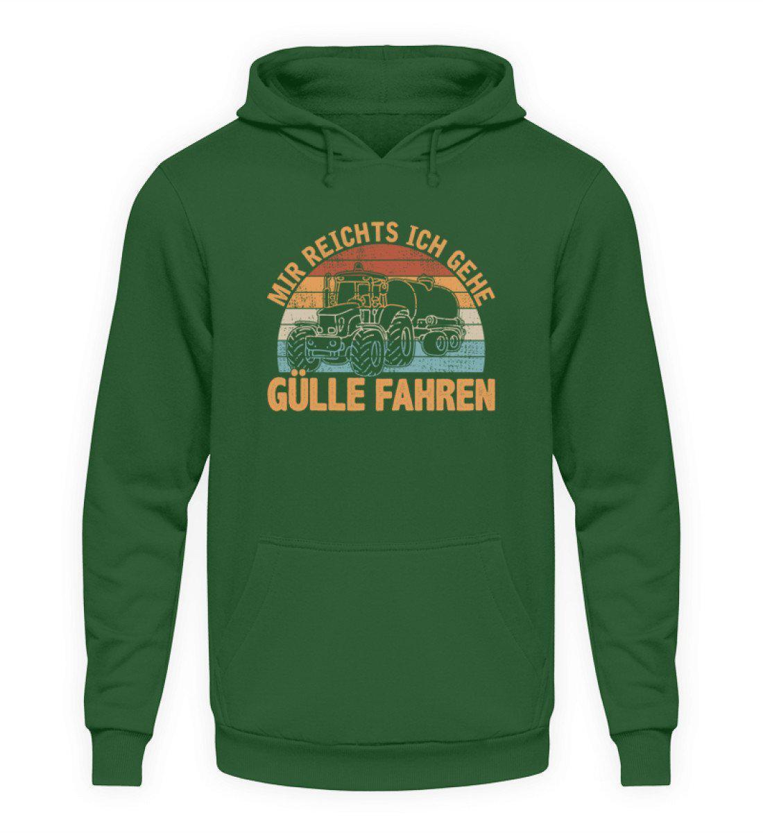 Mir reichts Gülle fahren Retro · Unisex Hoodie-Unisex Hoodie-Bottle Green-S-Agrarstarz