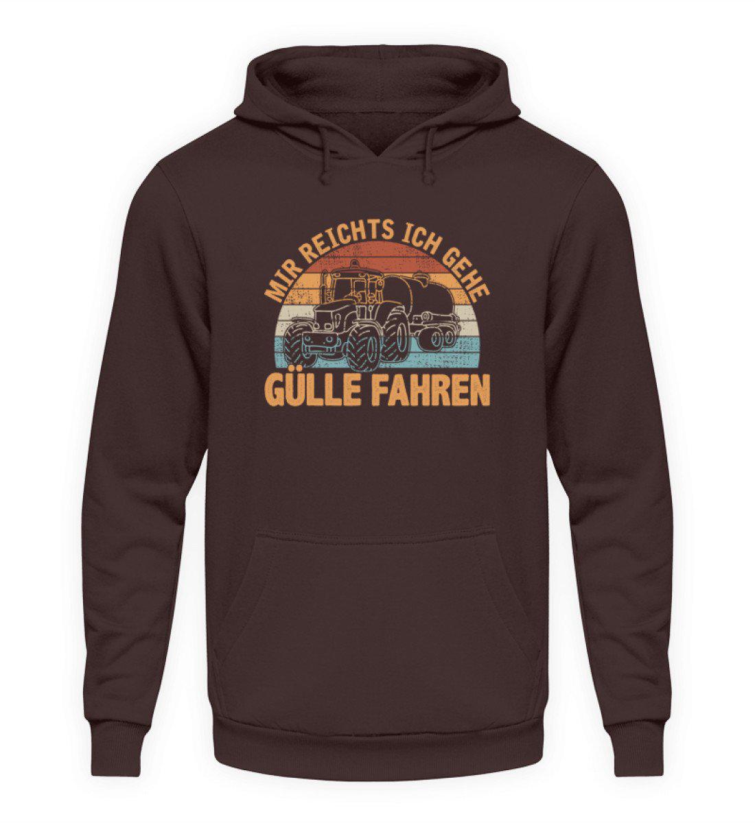 Mir reichts Gülle fahren Retro · Unisex Hoodie-Unisex Hoodie-Hot Chocolate-L-Agrarstarz