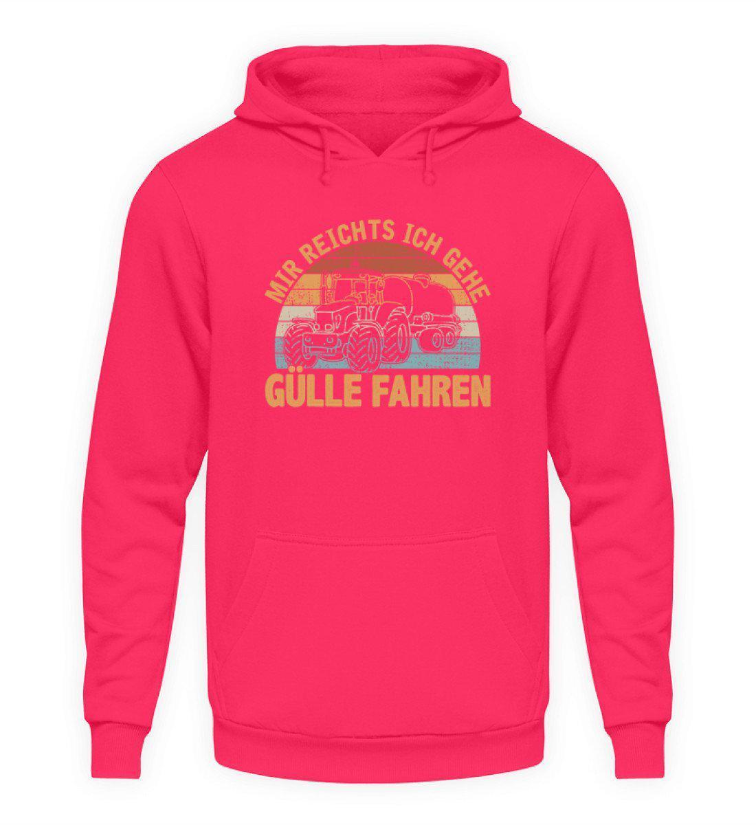 Mir reichts Gülle fahren Retro · Unisex Hoodie-Unisex Hoodie-Hot Pink-S-Agrarstarz