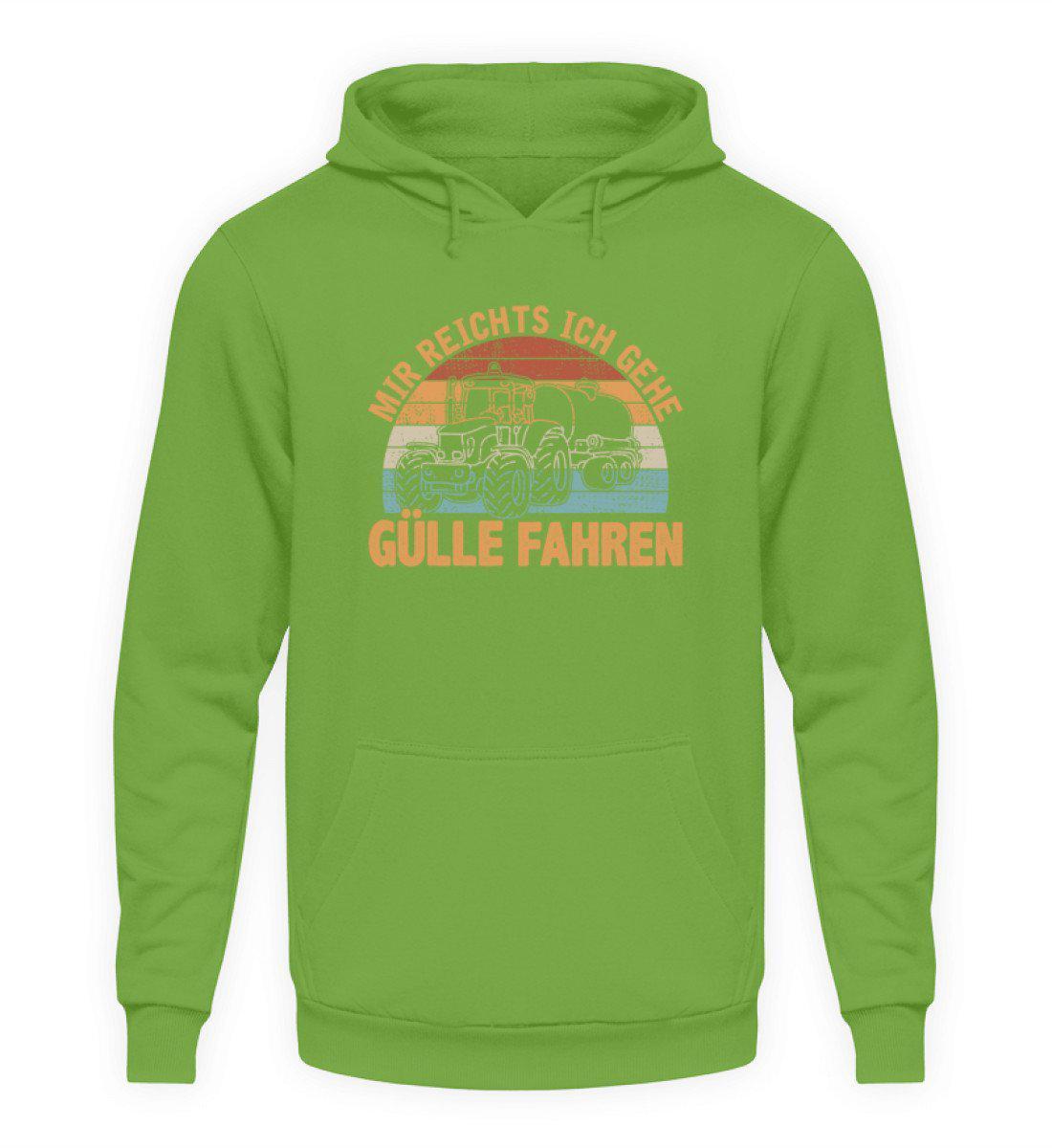 Mir reichts Gülle fahren Retro · Unisex Hoodie-Unisex Hoodie-LimeGreen-S-Agrarstarz