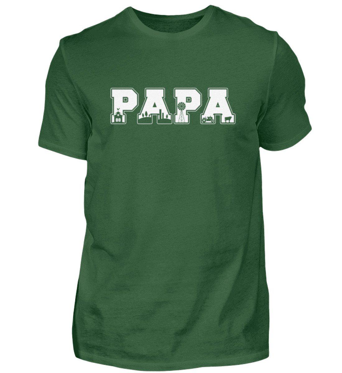 Papa Landwirtschaft · Herren T-Shirt-Herren Basic T-Shirt-Bottle Green-S-Agrarstarz