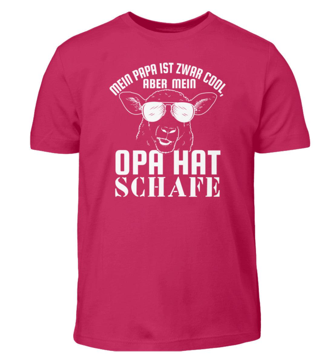 Papa ist cool aber Opa hat Schafe · Kinder T-Shirt-Kinder T-Shirt-Sorbet-12/14 (152/164)-Agrarstarz