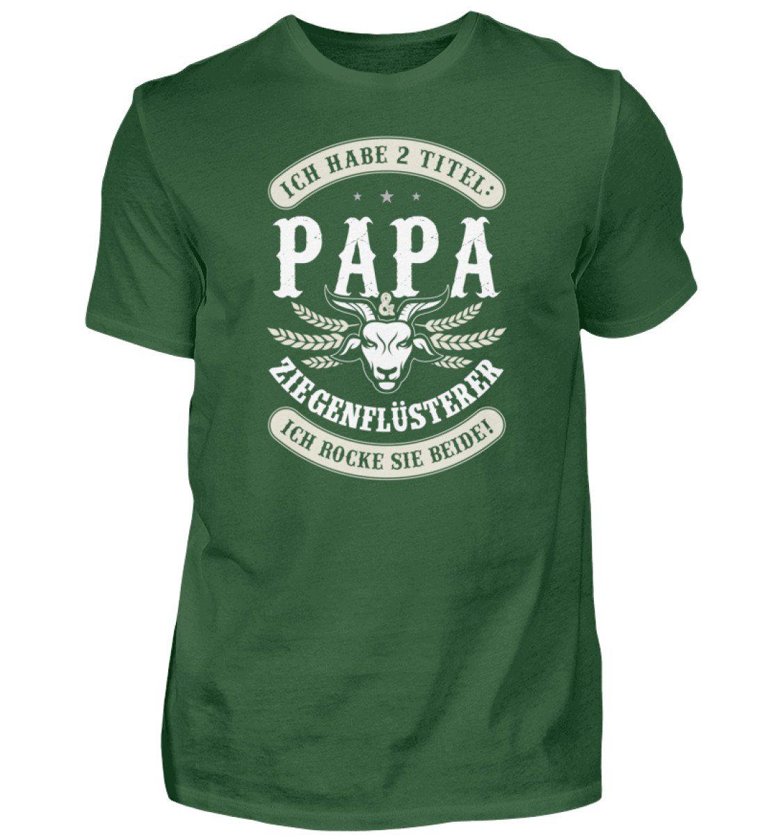 Papa und Ziegenflüsterer · Herren T-Shirt-Herren Basic T-Shirt-Bottle Green-S-Agrarstarz