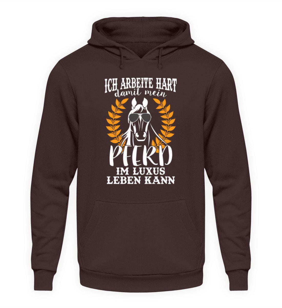 Pferd Luxus · Unisex Kapuzenpullover Hoodie-Unisex Hoodie-Hot Chocolate-S-Agrarstarz