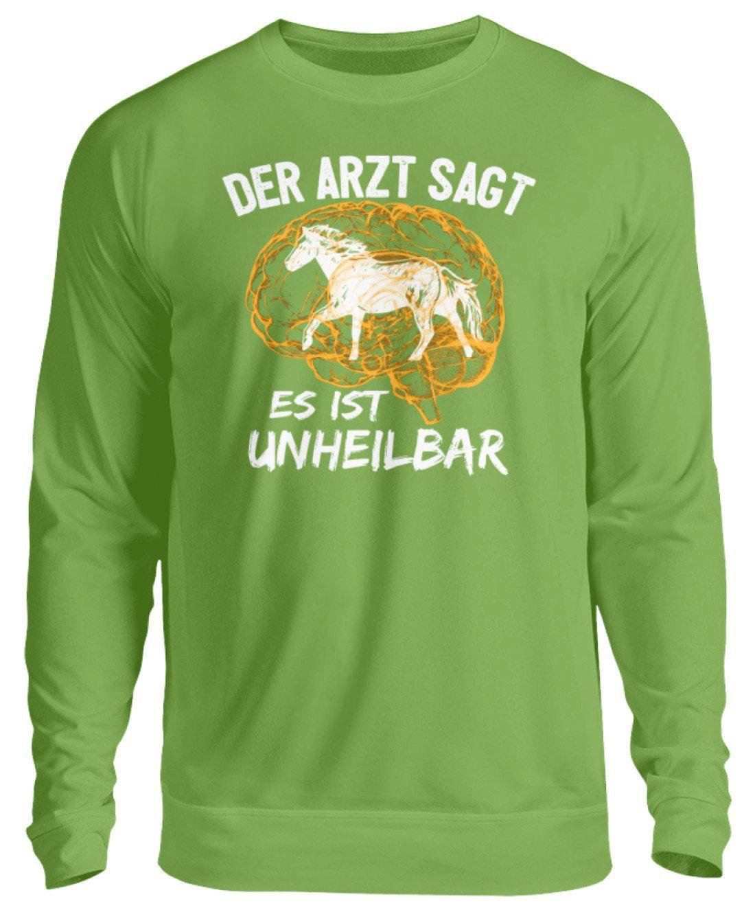 Pferde unheilbar · Unisex Sweatshirt Pullover-Unisex Sweatshirt-LimeGreen-S-Agrarstarz