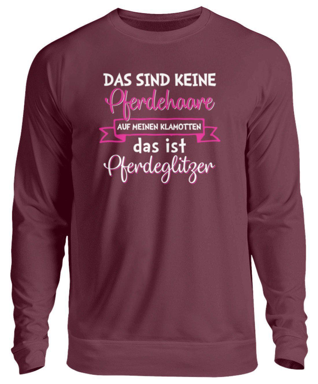 Pferdeglitzer Haare · Unisex Sweatshirt Pullover-Unisex Sweatshirt-Burgundy-S-Agrarstarz