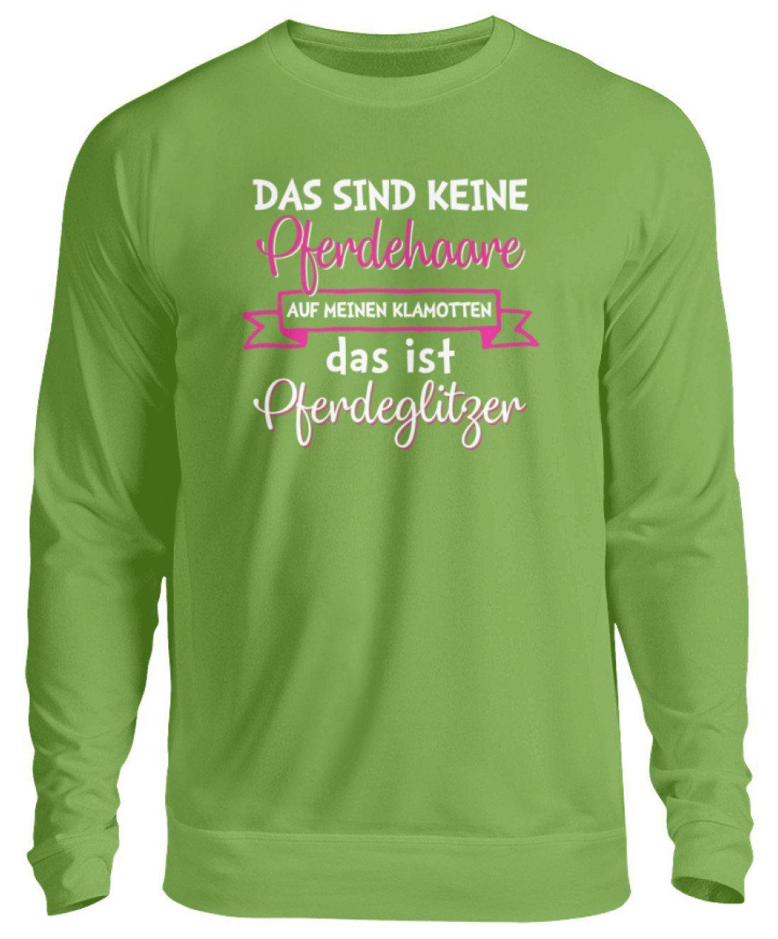 Pferdeglitzer Haare · Unisex Sweatshirt Pullover-Unisex Sweatshirt-LimeGreen-S-Agrarstarz