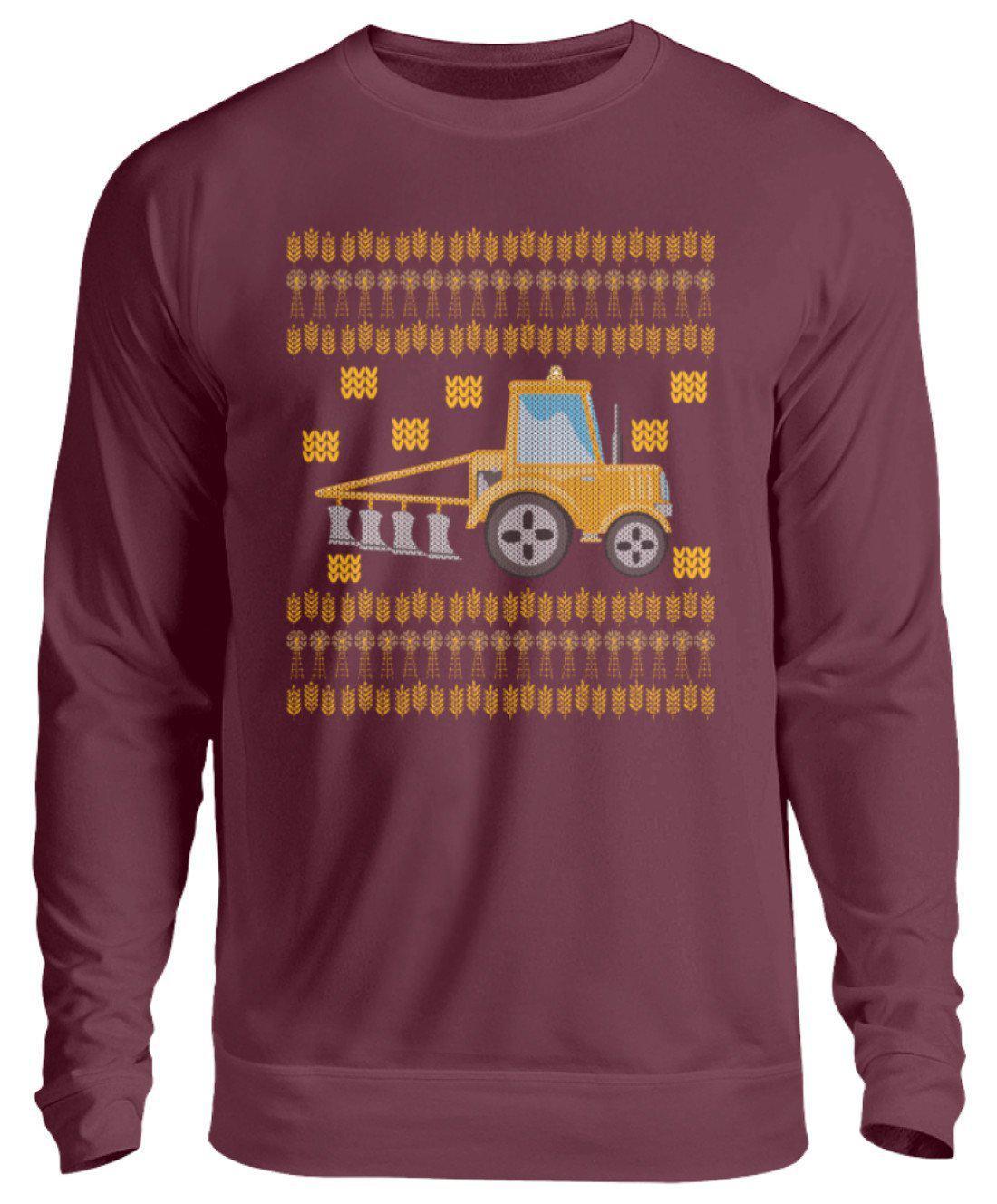 Pflug Ugly Christmas · Unisex Sweatshirt Pullover-Unisex Sweatshirt-Burgundy-S-Agrarstarz