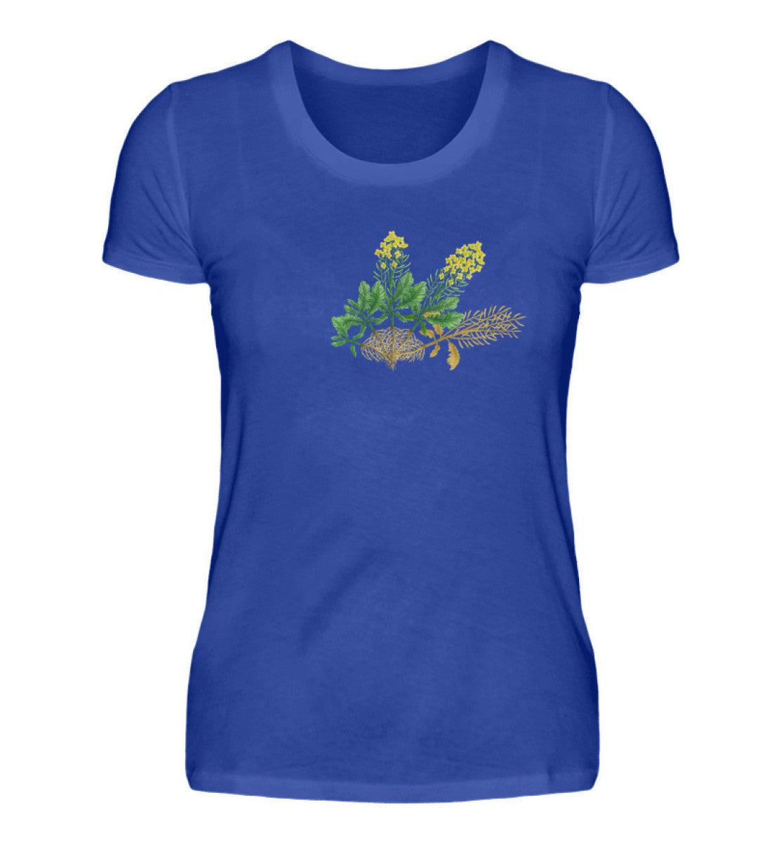 Raps Lebenszyklus · Damen T-Shirt-Damen Basic T-Shirt-Neon Blue-S-Agrarstarz