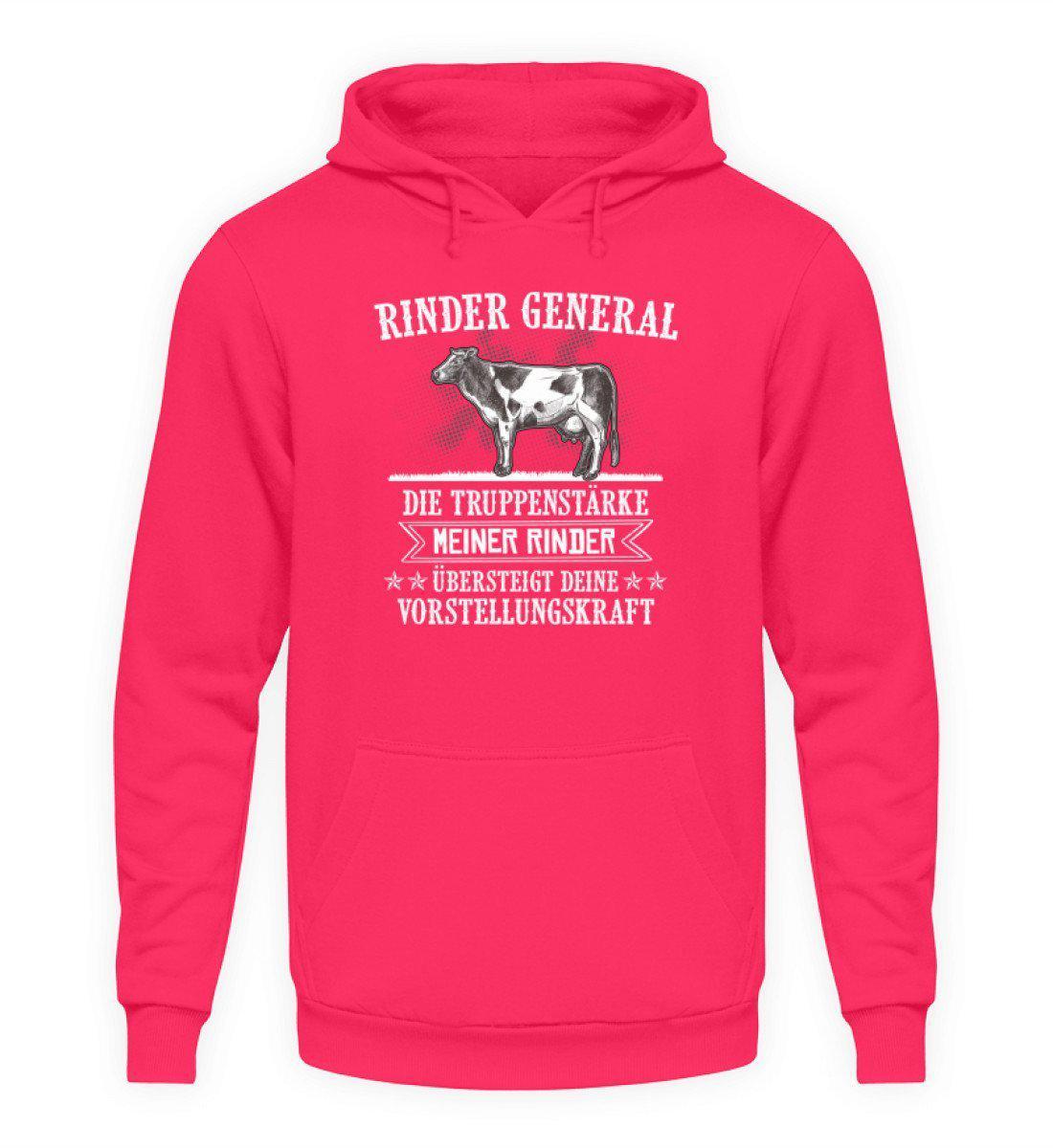 Rinder General · Unisex Kapuzenpullover Hoodie-Unisex Hoodie-Hot Pink-L-Agrarstarz