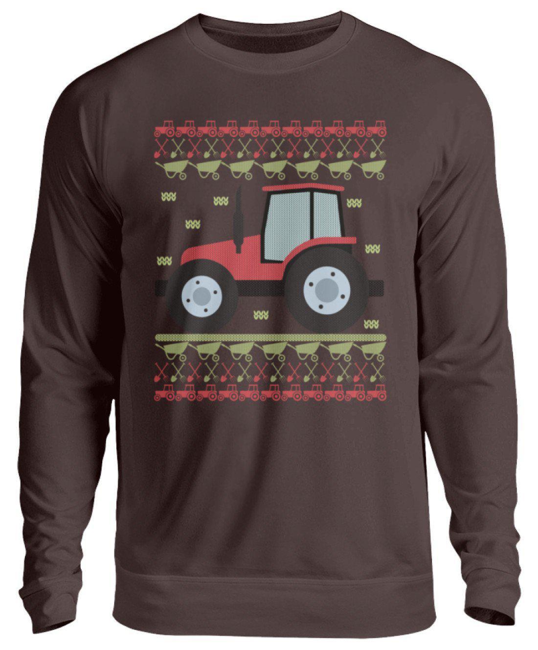 Traktor 4 Ugly Christmas · Unisex Sweatshirt Pullover-Unisex Sweatshirt-Hot Chocolate-S-Agrarstarz