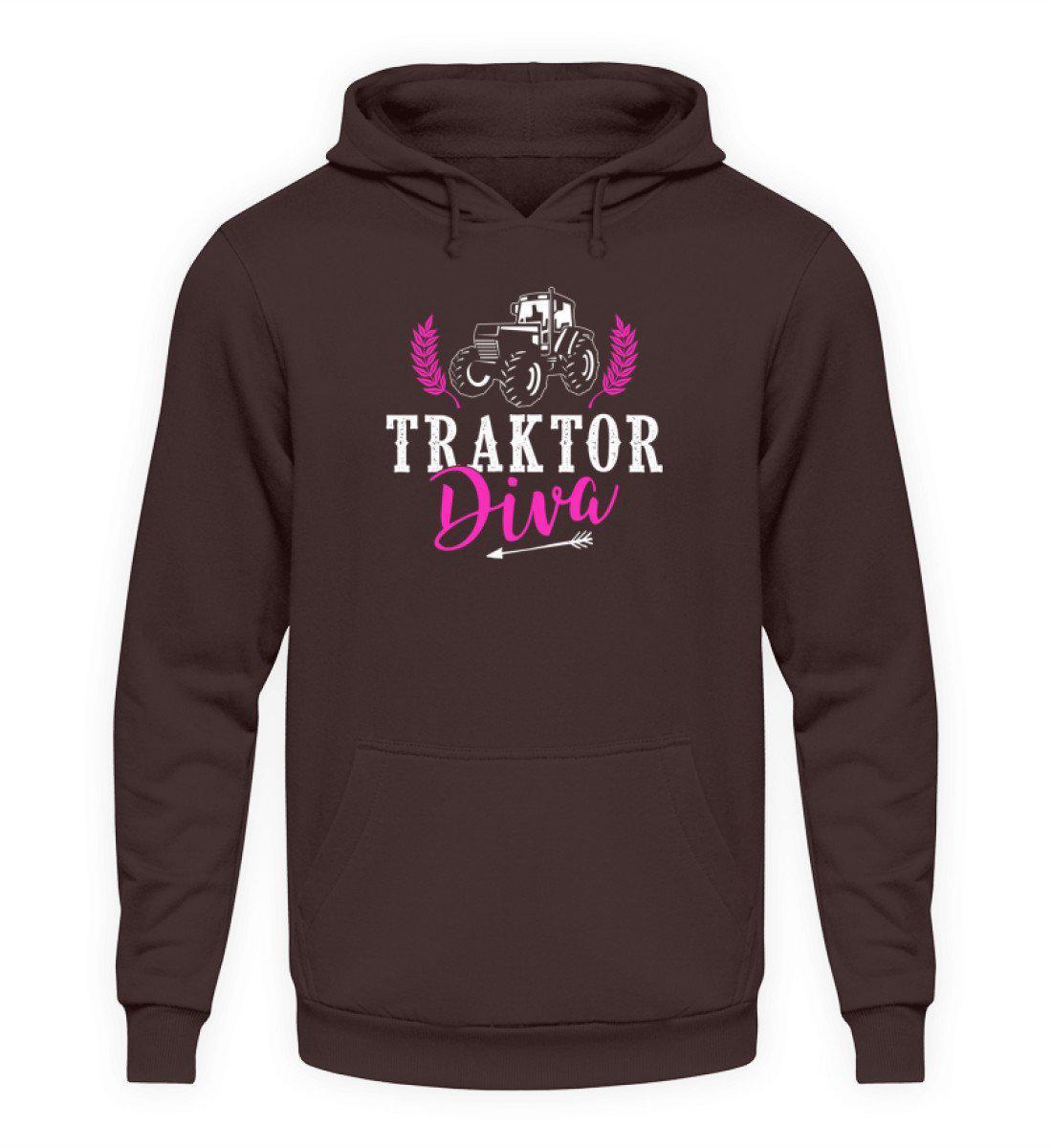 Traktor Diva · Unisex Kapuzenpullover Hoodie-Unisex Hoodie-Hot Chocolate-L-Agrarstarz