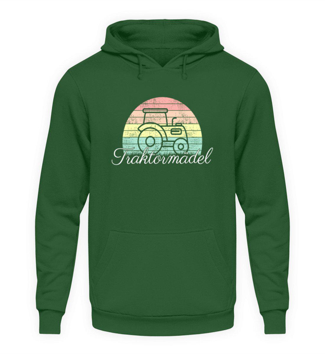 Traktormädel Retro · Unisex Hoodie-Unisex Hoodie-Bottle Green-S-Agrarstarz