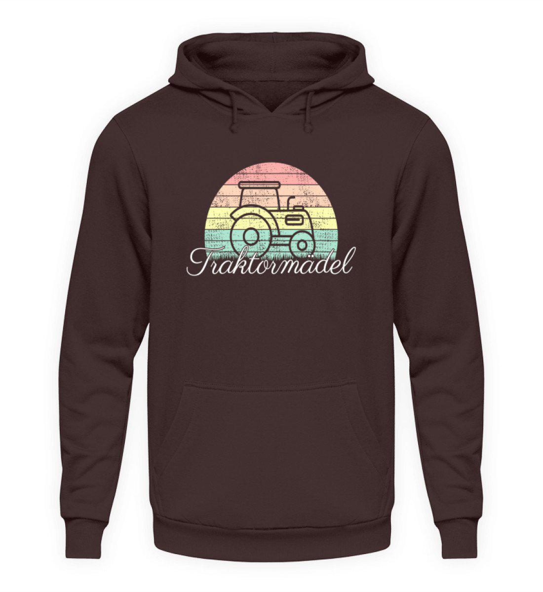 Traktormädel Retro · Unisex Hoodie-Unisex Hoodie-Hot Chocolate-L-Agrarstarz