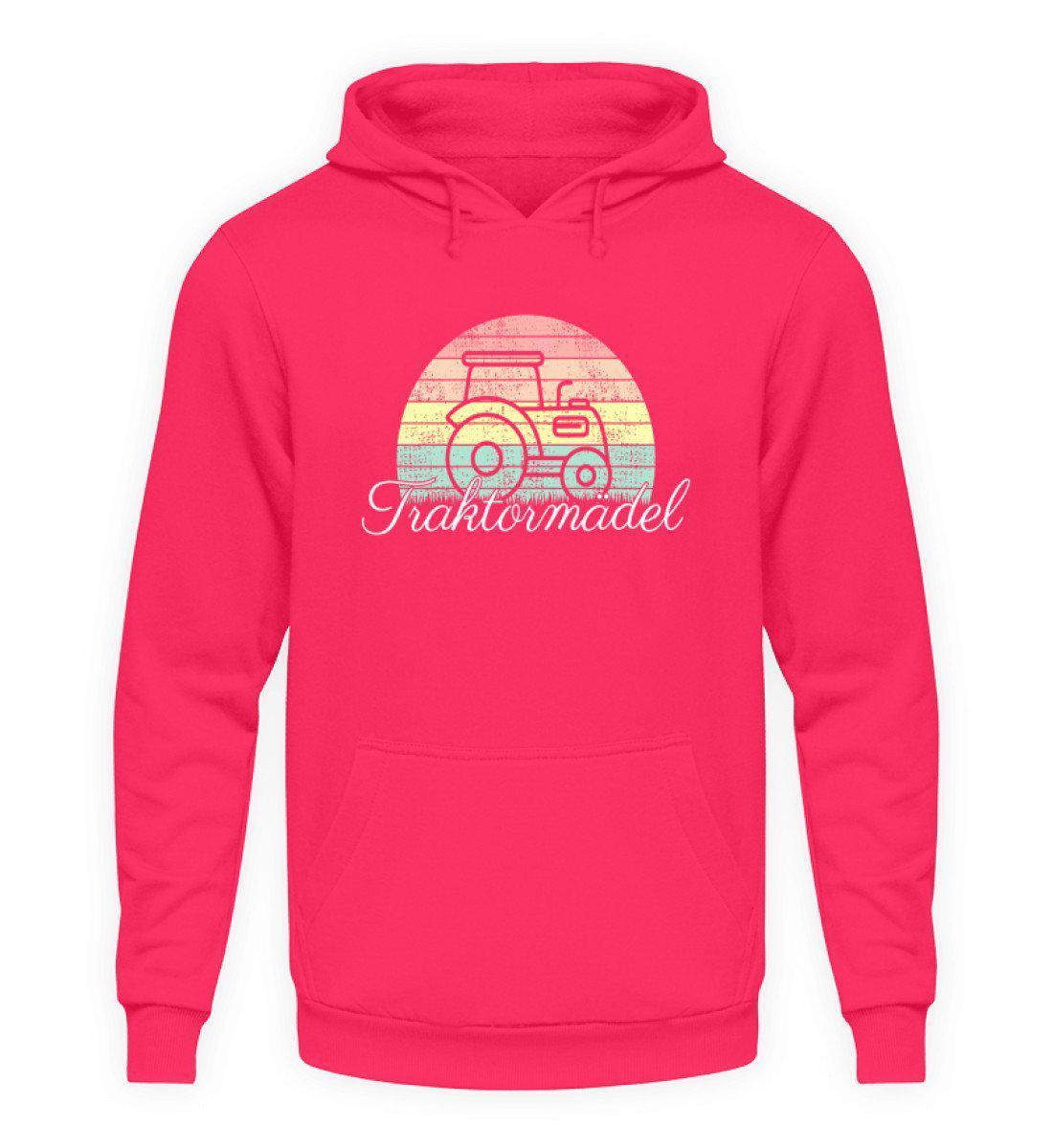 Traktormädel Retro · Unisex Hoodie-Unisex Hoodie-Hot Pink-S-Agrarstarz