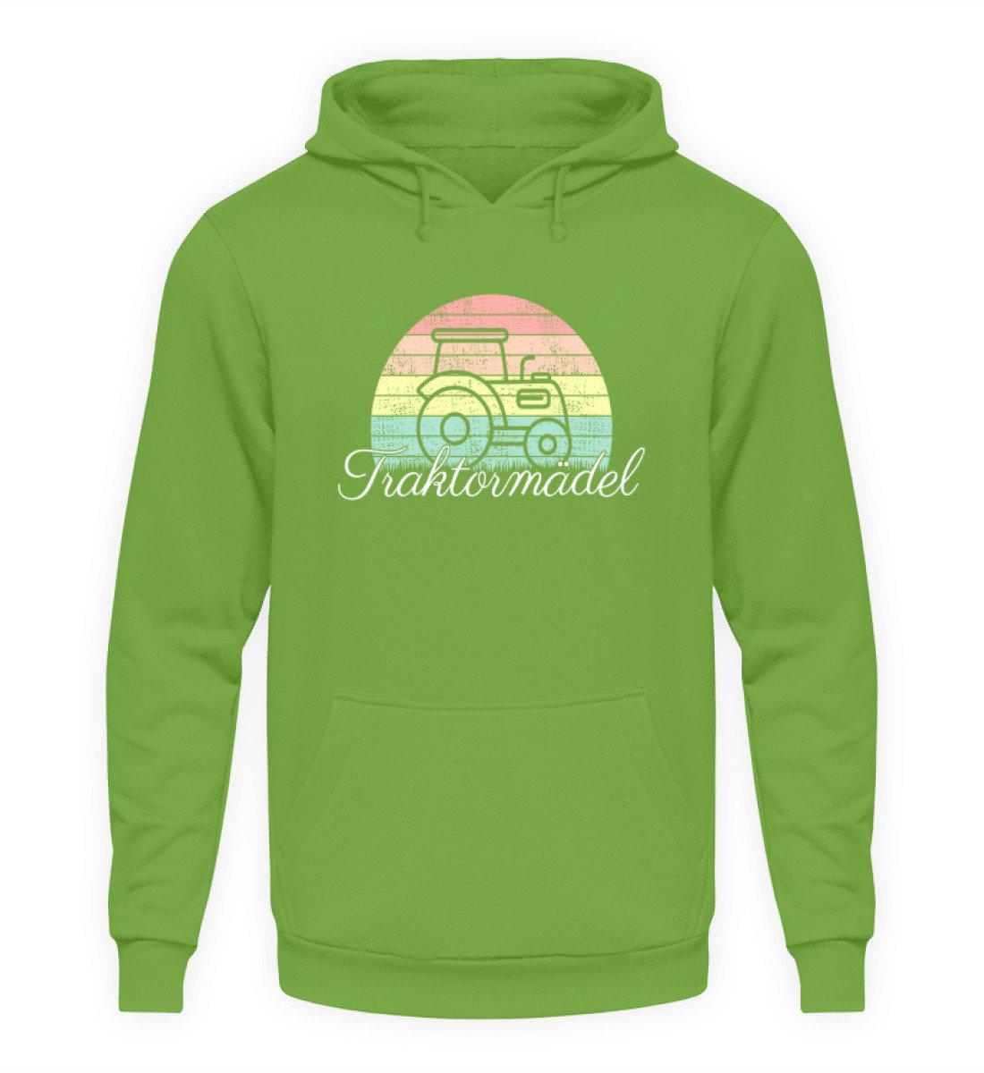 Traktormädel Retro · Unisex Hoodie-Unisex Hoodie-LimeGreen-S-Agrarstarz