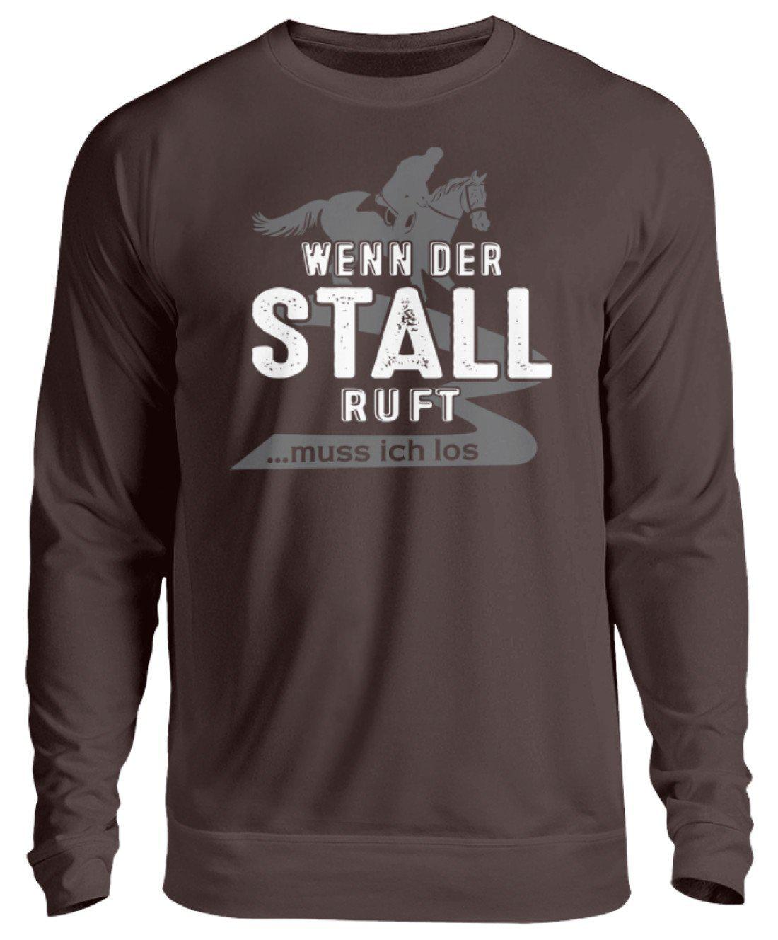 Wenn der Stall ruft · Unisex Sweatshirt Pullover-Unisex Sweatshirt-Hot Chocolate-S-Agrarstarz