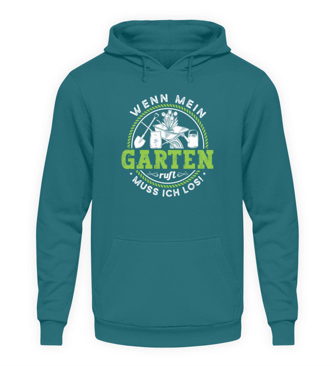 Wenn mein Garten ruft · Unisex Kapuzenpullover Hoodie-Unisex Hoodie-Airforce Blue-S-Agrarstarz